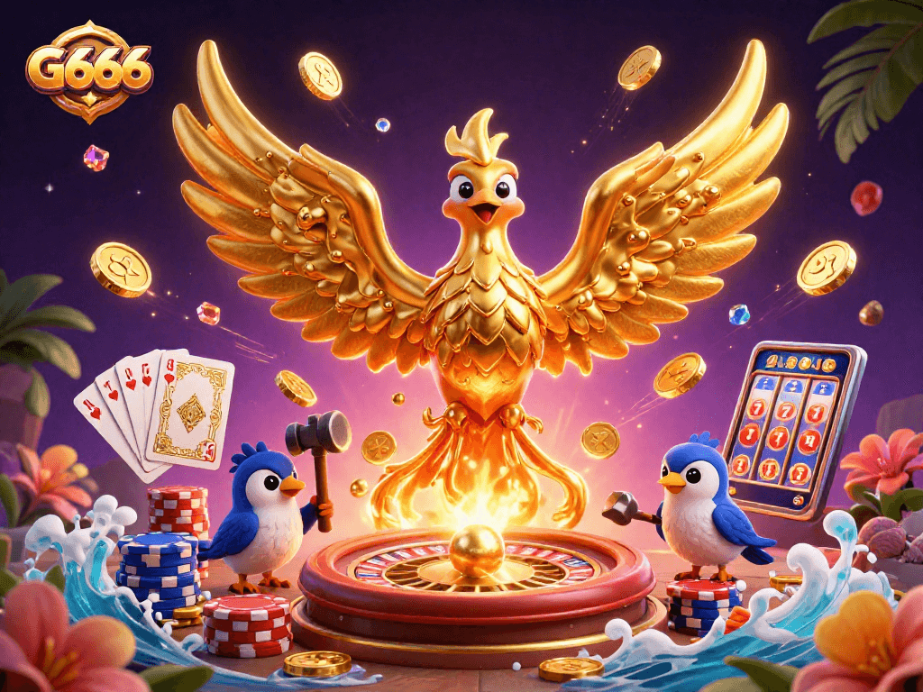 Spin the reels at G666 and discover a vibrant casino world with coins and jackpot excitement.