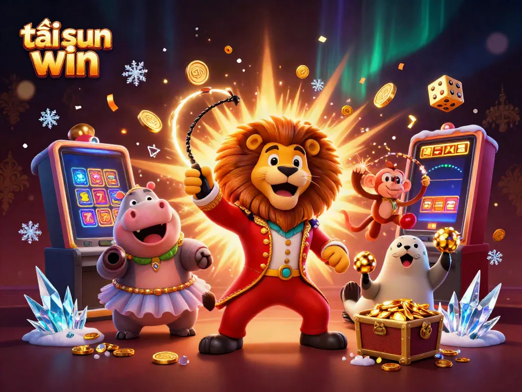 Spin reels and claim jackpots with tải sun win in this vibrant casino illustration.