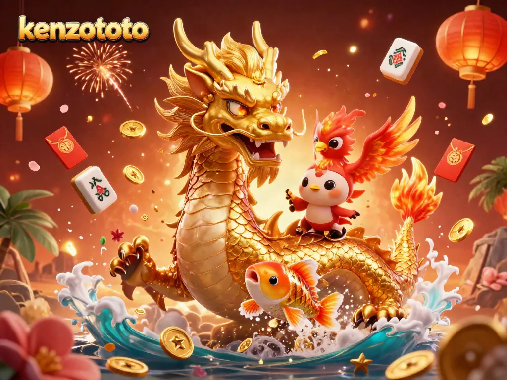Engage in thrilling gameplay with kenzototo featuring a majestic dragon and lucky elements.