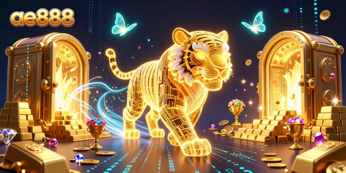 Experience thrilling gameplay at ae888's vibrant digital casino filled with treasures and neon wonders.