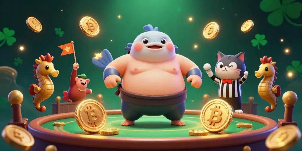Engage with MANCLUB's thrilling underwater casino featuring vibrant characters and crypto elements.