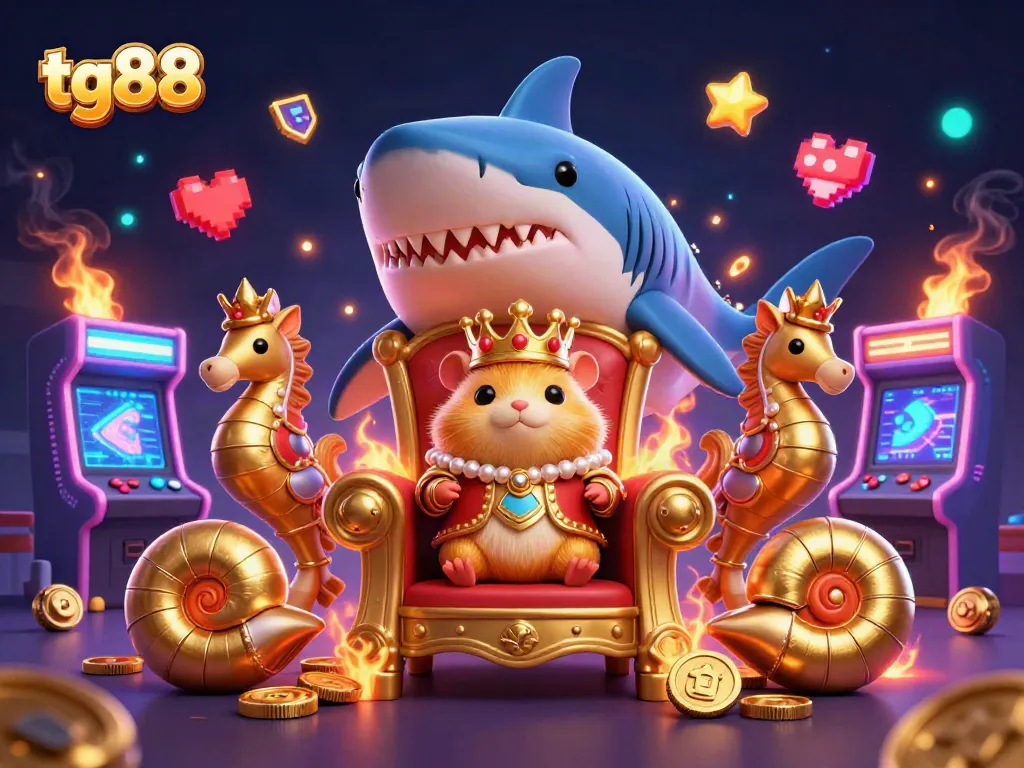 Experience the thrilling action at tg88 as a fierce hamster king rules the casino gaming realm.
