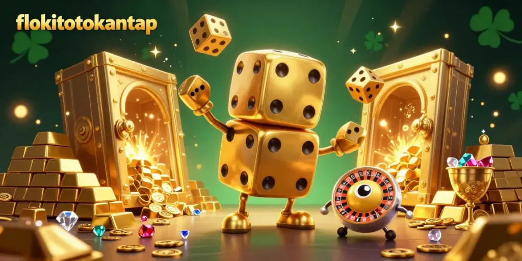 Engage in thrilling games with flokitotokantap amidst a vibrant casino scene.