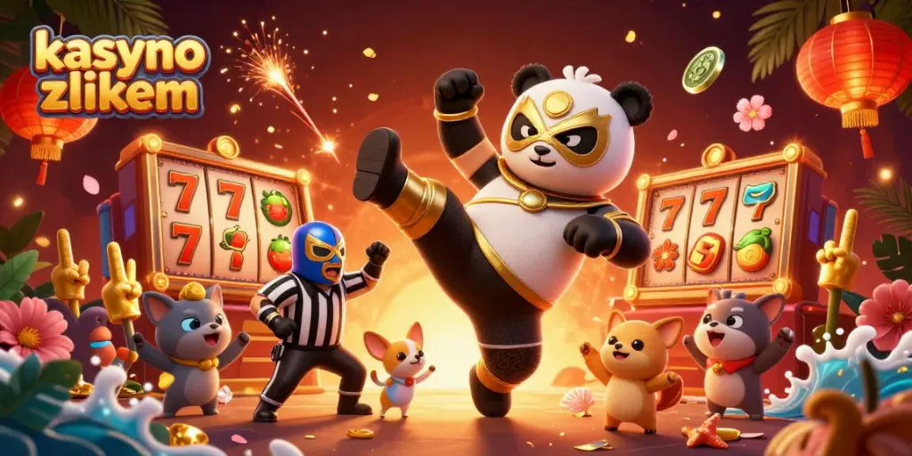 Experience fast-paced action at a kasyno z blikiem with cartoon characters engaged in exciting gameplay.