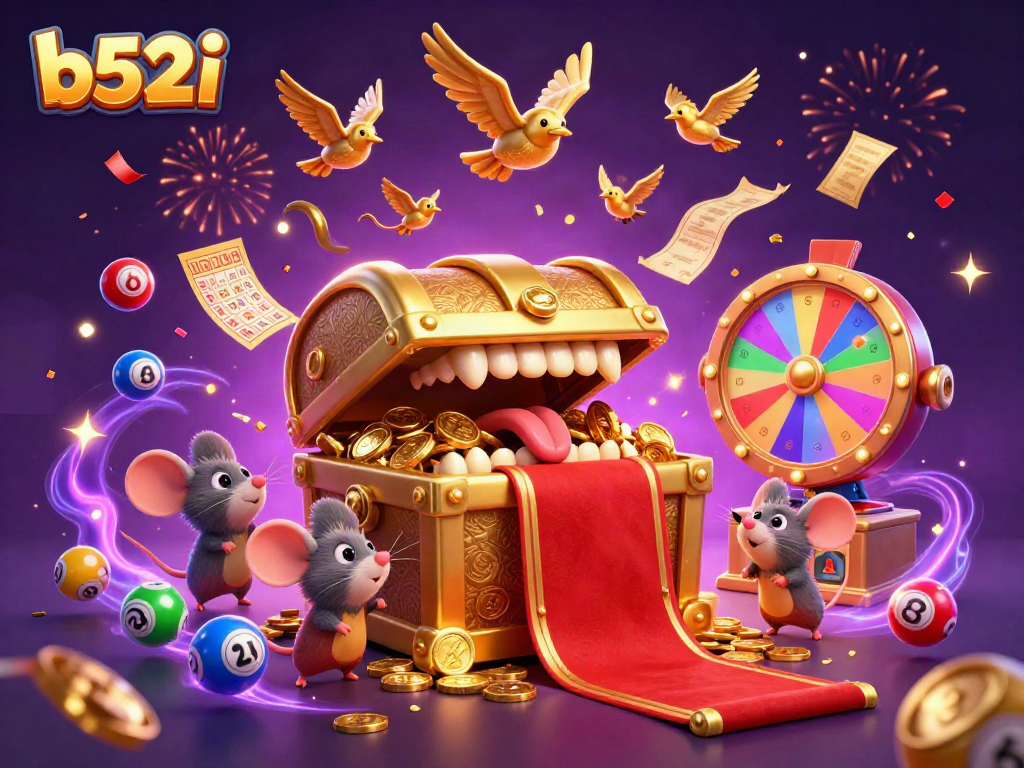 Engage with fun b52i gaming adventures featuring vibrant characters and casino elements.