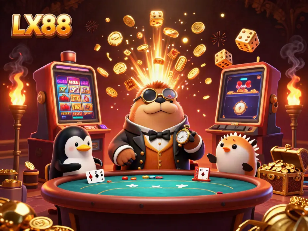 Experience the excitement of LX88 at an underwater poker table with vibrant casino elements.