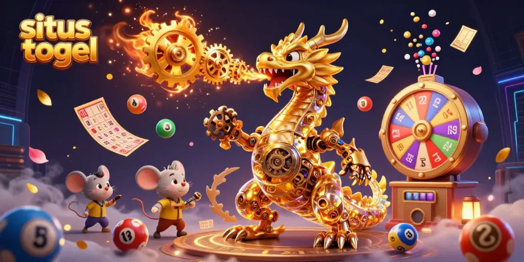 Experience sbobet situs togel thrills with vibrant lottery elements and a dazzling dragon.