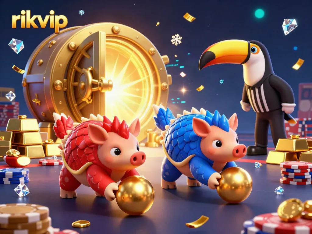 Experience the thrilling action at rikvip with vibrant pangolins gaming in a colorful casino.