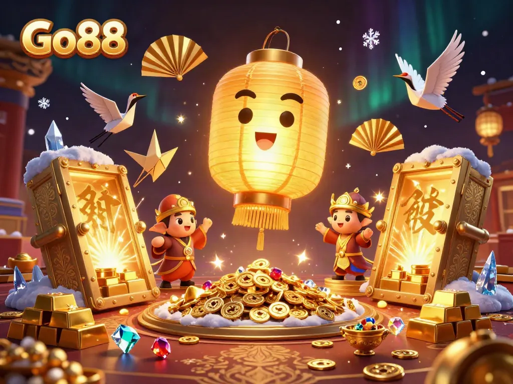 Engage with Go88 at a vibrant online casino filled with golden treasures and dynamic gaming elements.