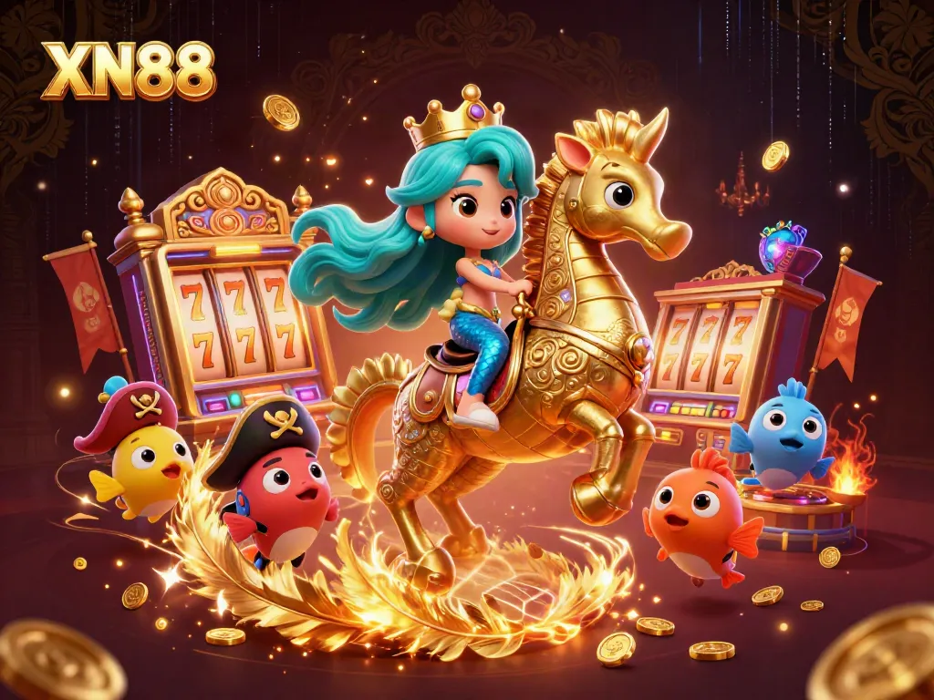 Experience the fun of XN88 with vibrant characters engaging in thrilling casino action.