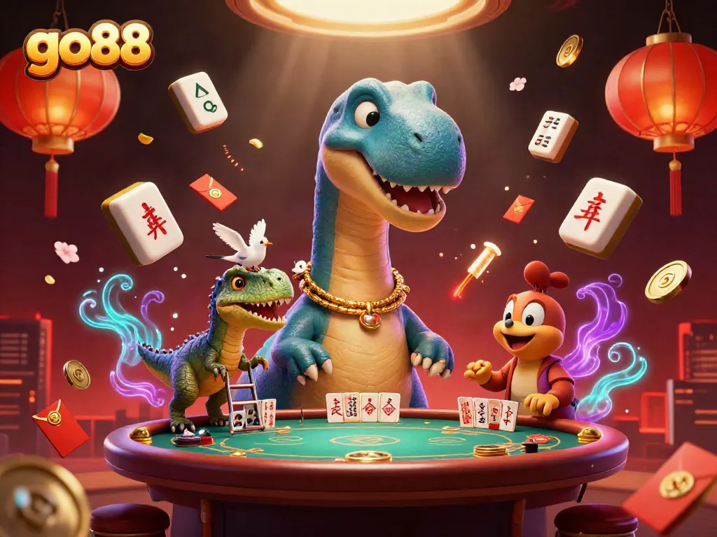 Trải nghiệm sinh động tại go88 với khủng long brontosaurus 3D trong sòng bạc kết hợp các yếu tố giải trí hấp dẫn.