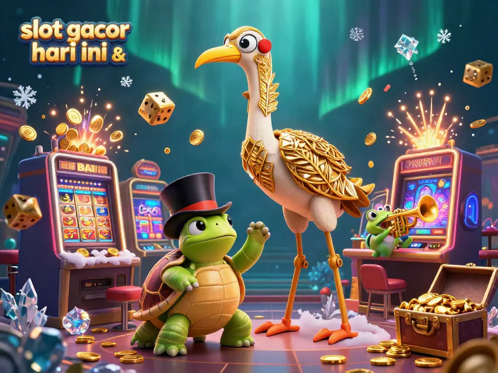 Experience thrilling gameplay with slot gacor hari ini in a vibrant scene full of winning symbols and casino excitement.