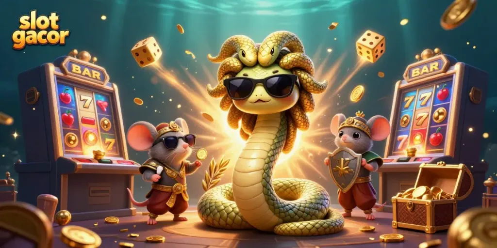 Slot gacor menyenangkan dengan Medusa dan karakter lainnya di permainan kasino