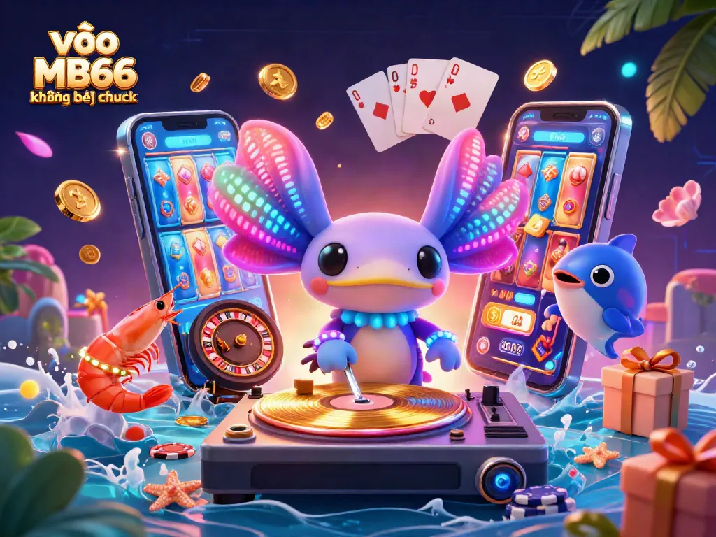 Spin reels and win with vibrant characters in a scene titled vào MB66 không bị chặn.