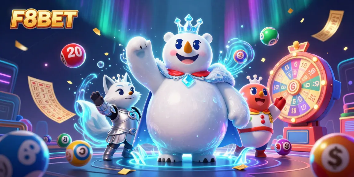 Engage with the thrilling F8BET gaming experience highlighted by a dynamic casino scene.