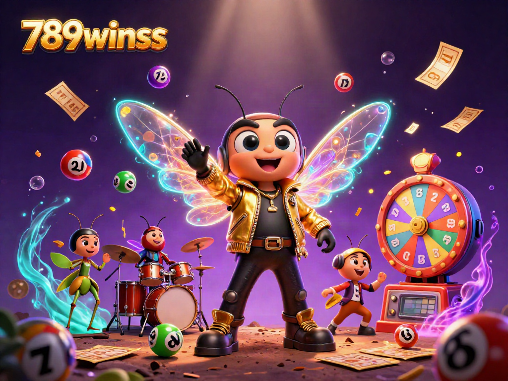 Engage with 789winss as the cicada rock star leads a vibrant gambling scene with lottery elements.