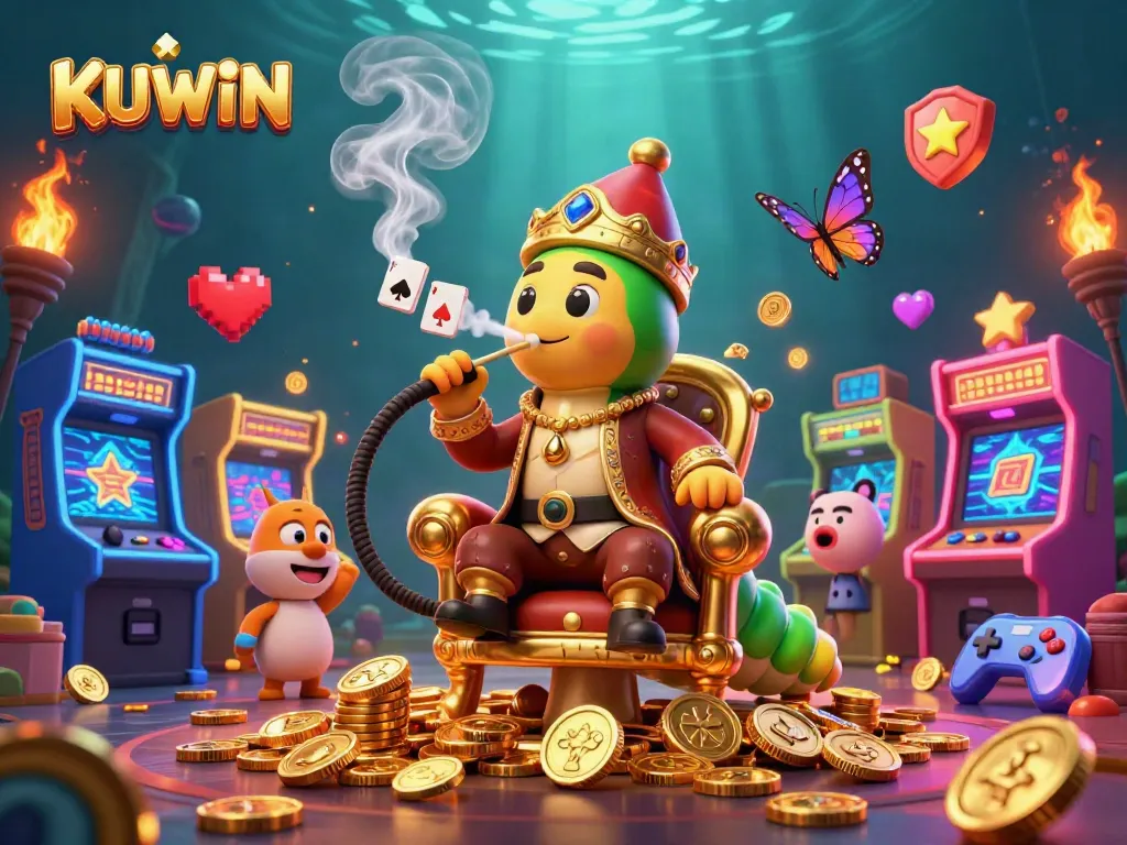 Engage with exciting casino games at KUWIN, featuring dynamic gambling elements and vivid 3D art.