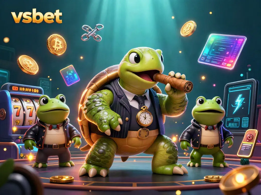 Experience the thrills of vsbet with a dynamic casino scene featuring colorful game elements and engaging characters.
