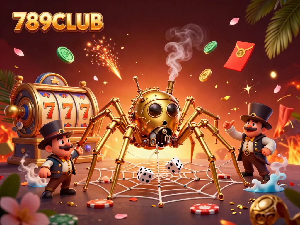 Experience vibrant gameplay at 789CLUB with a whimsical steampunk theme showcasing vivid slot elements!