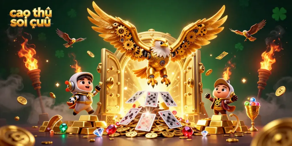 Engage in strategic gaming with cao thủ soi cầu, showcasing energetic 3D casino elements