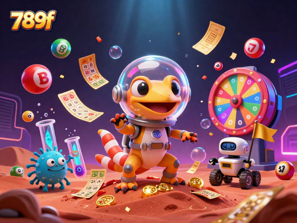 Engage with thrilling games at 789f, where a Martian gecko discovers a golden casino.