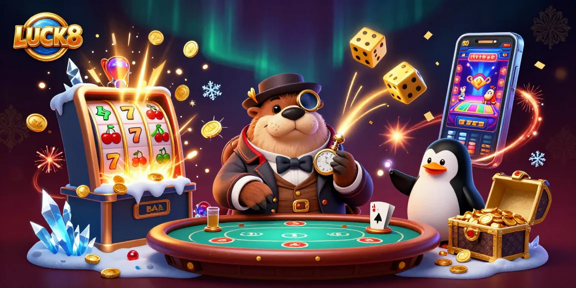 Experience the excitement of LUCK8 at an underwater poker table with vibrant casino elements.